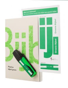 maak je bijbel groen met stickers